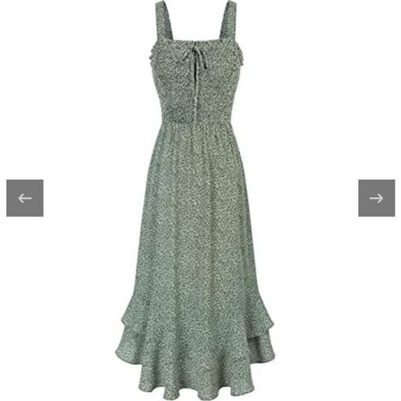 Grace Karin Floral Boho Maxi Dress Sz Sm - Picture 4 of 16